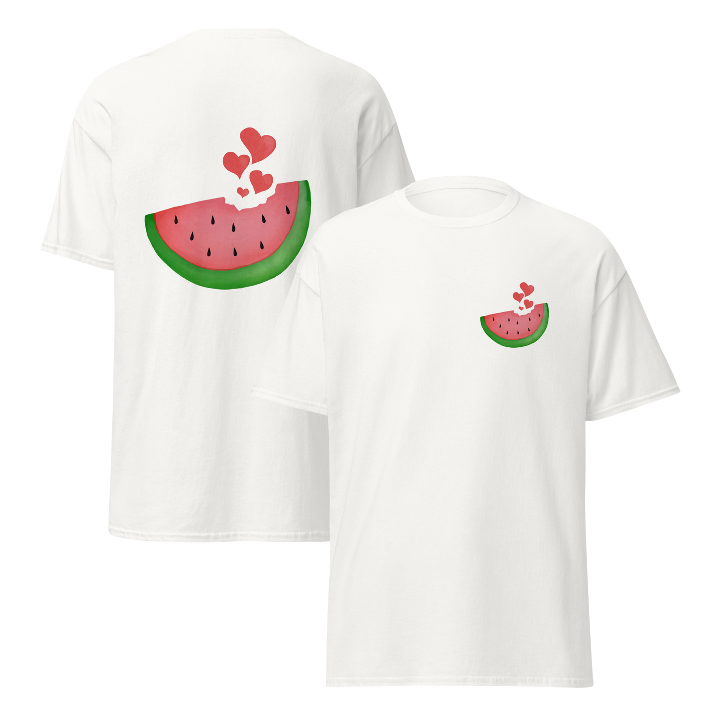 Watermelon & Hearts T-Shirt