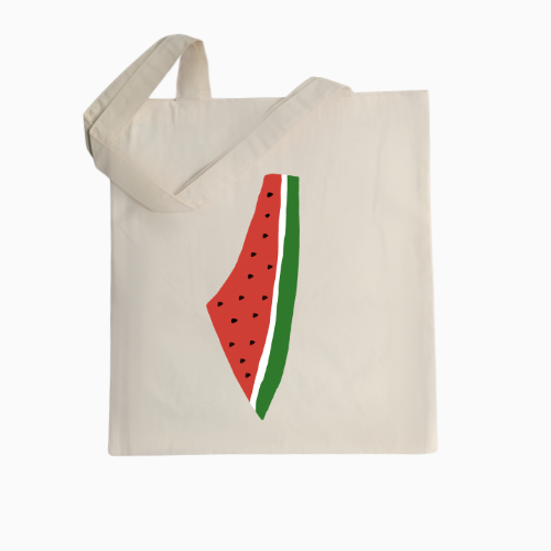 Watermelon Map Tote Bag
