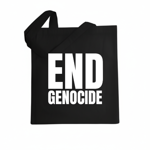 'END GENOCIDE' Tote Bag
