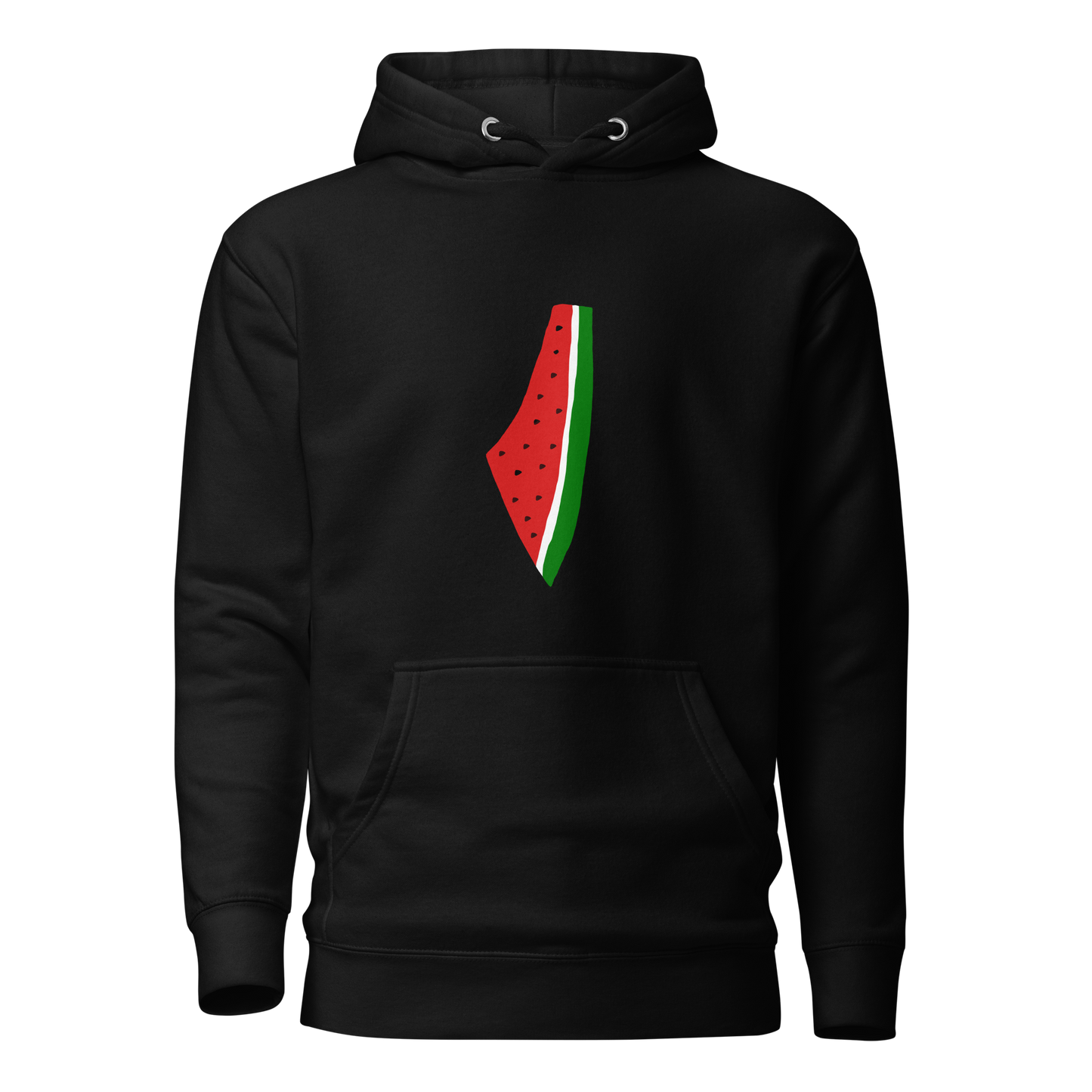 Watermelon Historic Palestine Map Hoodie