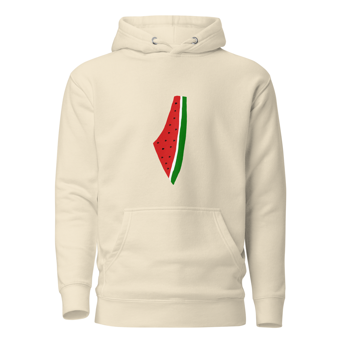 Watermelon Historic Palestine Map Hoodie