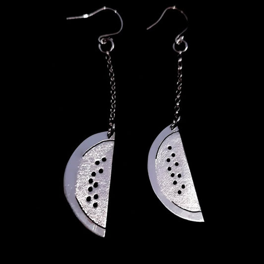 Watermelon Sterling Silver Earrings