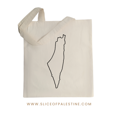 Historic Palestine Map Tote Bag