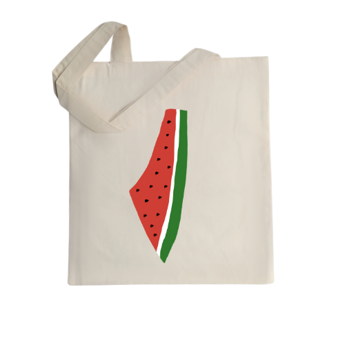 Watermelon Map Tote Bag