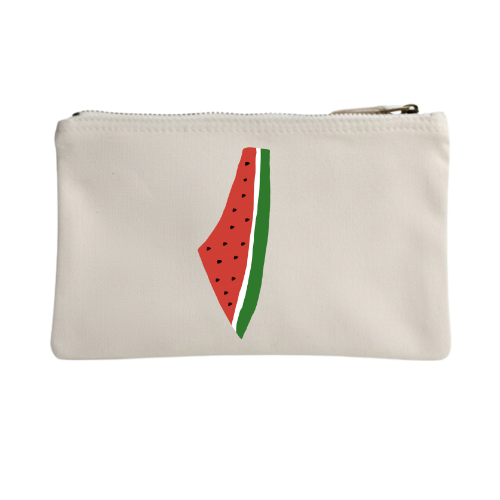 Watermelon Map Organic Accessory Pouch