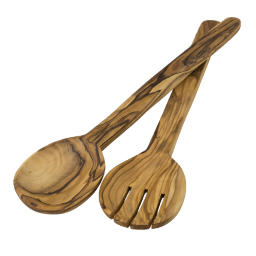 Olive Wood Salad Servers | Made in Palestine