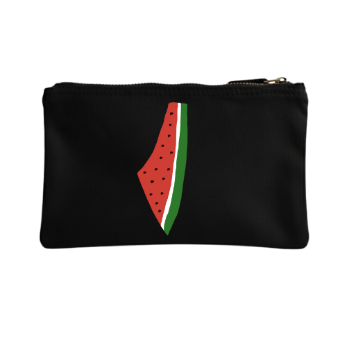 Watermelon Map Organic Accessory Pouch