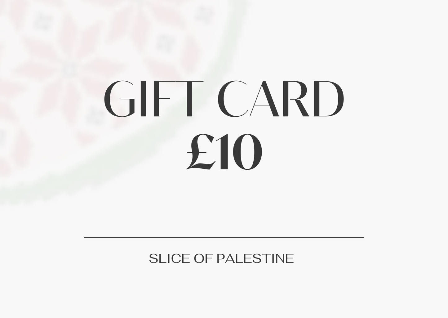 Gift Card | Slice of Palestine