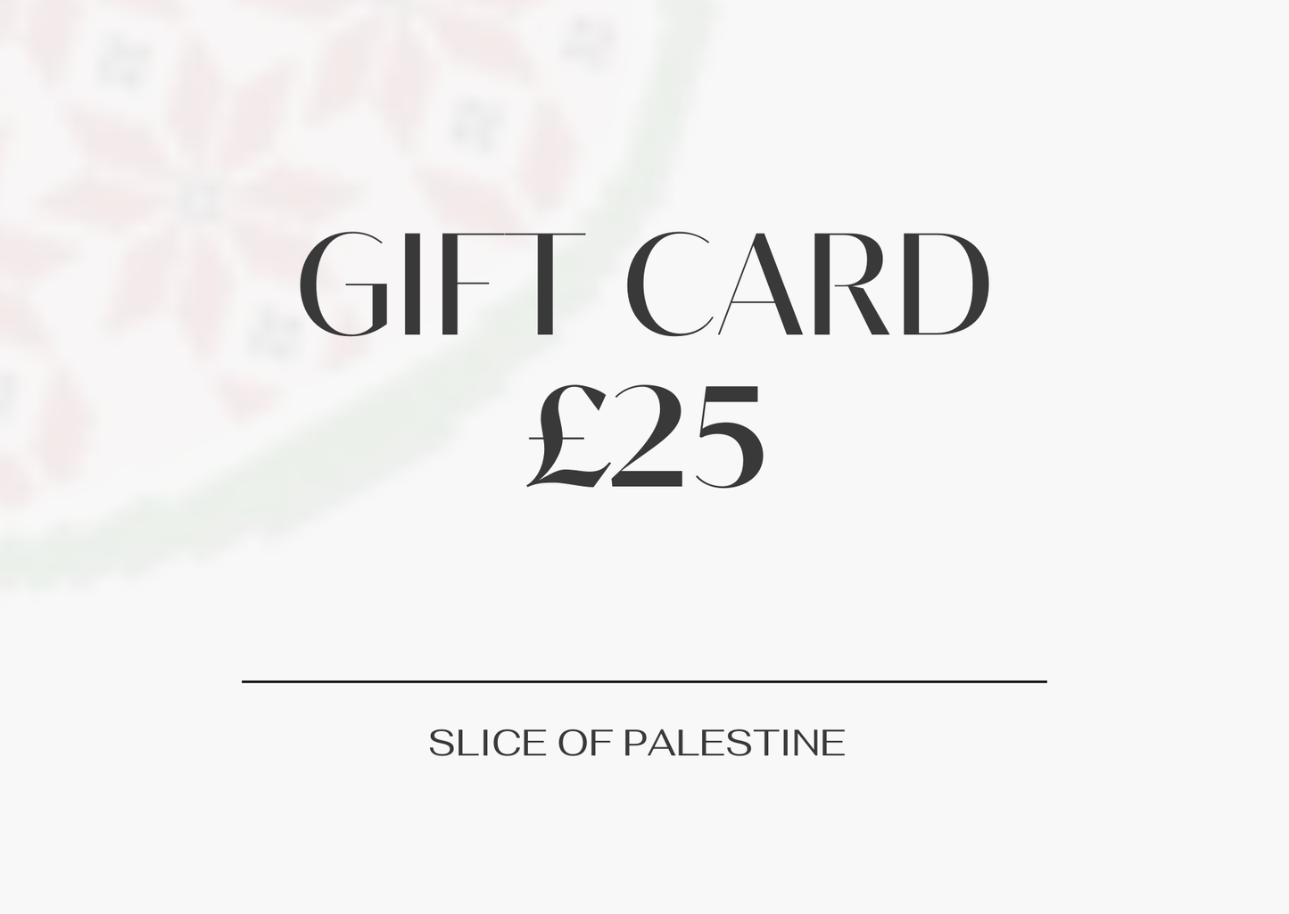 Gift Card | Slice of Palestine