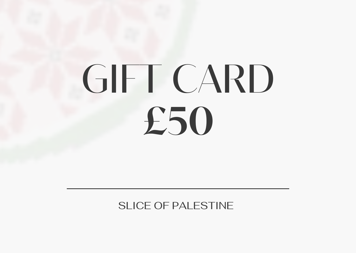 Gift Card | Slice of Palestine