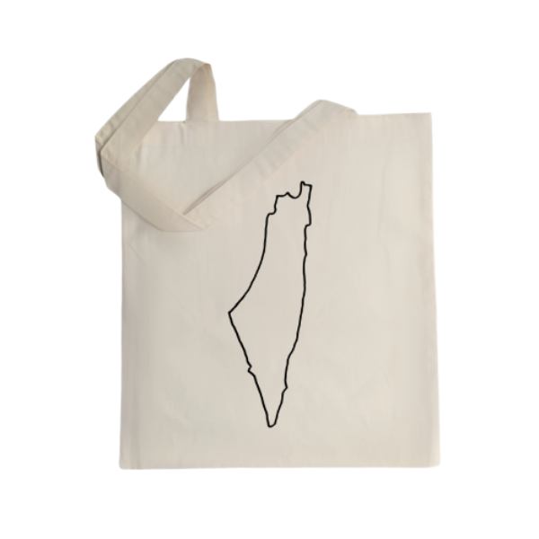 Historic Palestine Map Tote Bag