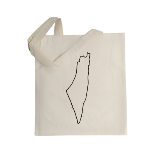 Historic Palestine Map Tote Bag