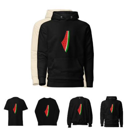 Watermelon Historic Palestine Map Top