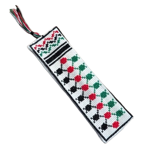 Keffiyeh Embroidered Bookmark | Handmade