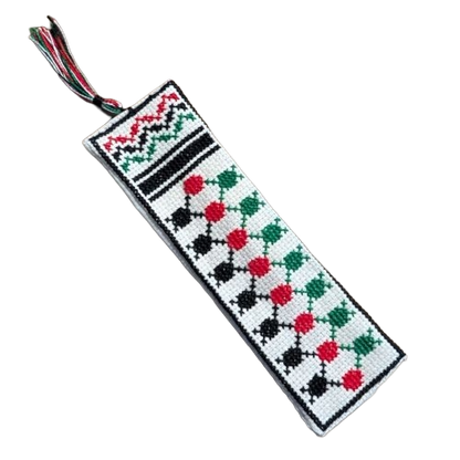 Keffiyeh Embroidered Bookmark | Handmade